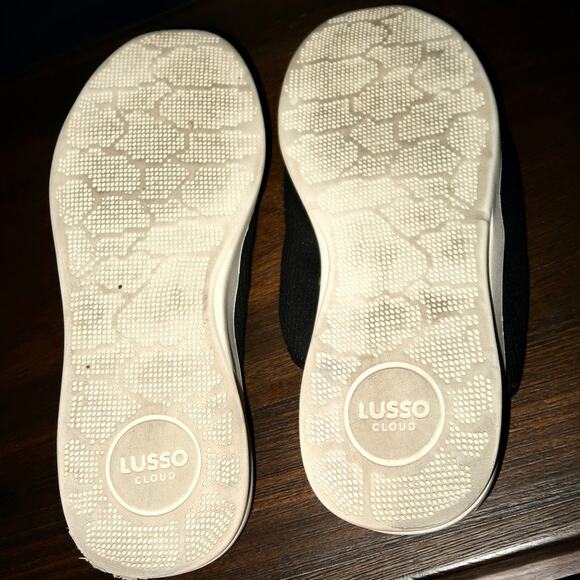 Lusso Cloud Pelli Mens 13 Waffle Knit Black/white Slipper/mule style90403 main image 4